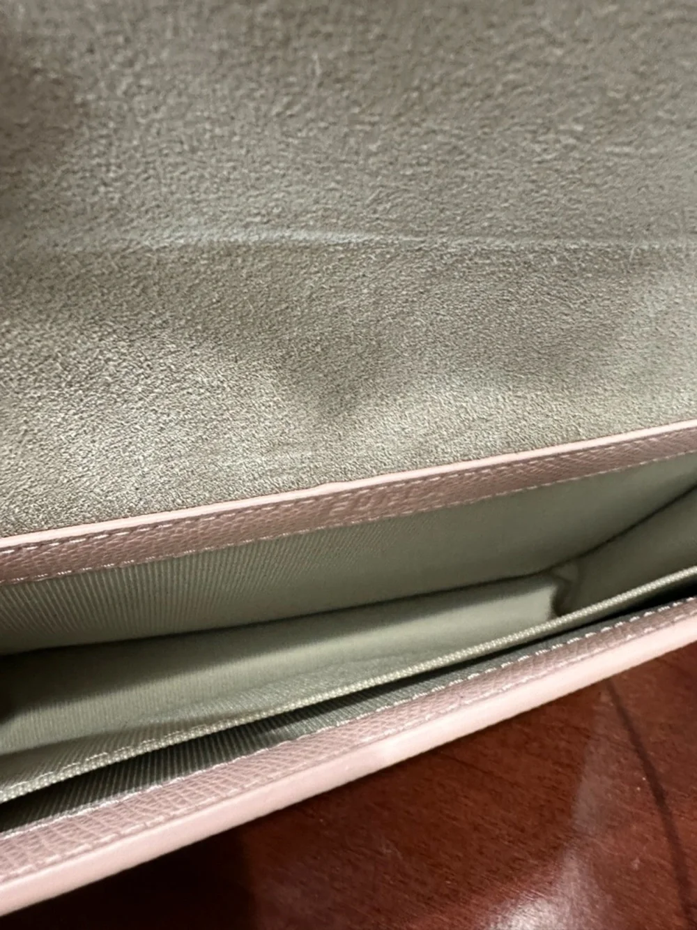 Furla Floral Leather Wallet on Chain / Crossbody Clutch - Picture 10 of 13